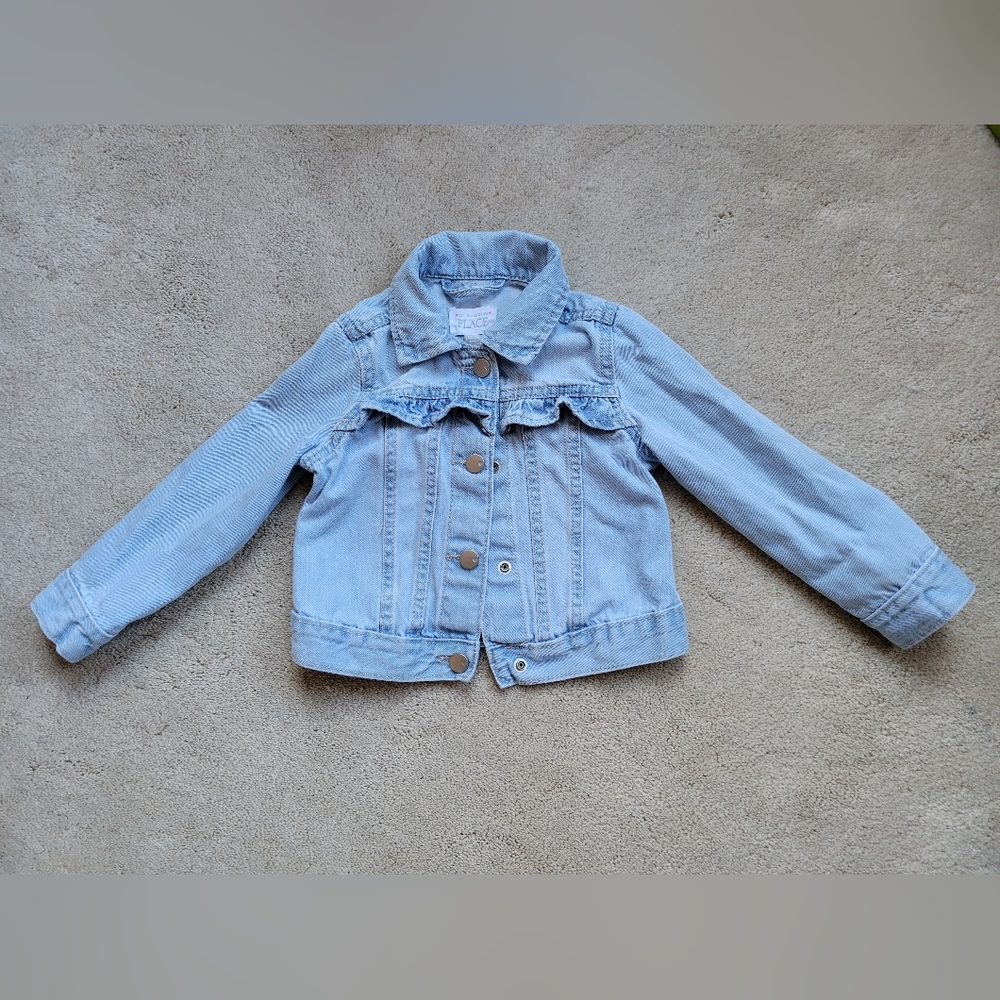 2t Denim Jacket with ruffles